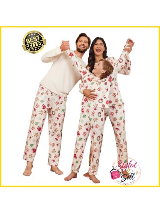 Other - Matching Family Christmas Pajama Set Long Sleeve Holiday Loungewear